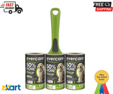Evercare Pet Hair Extra Sticky Lint Roller with 2 Refills 180 Total Sheets,