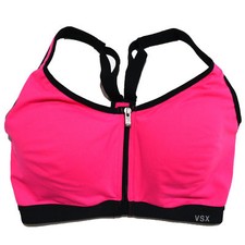 Victoria's Secret VSX Knockout Front Close Sports Bra Love Pink 32C