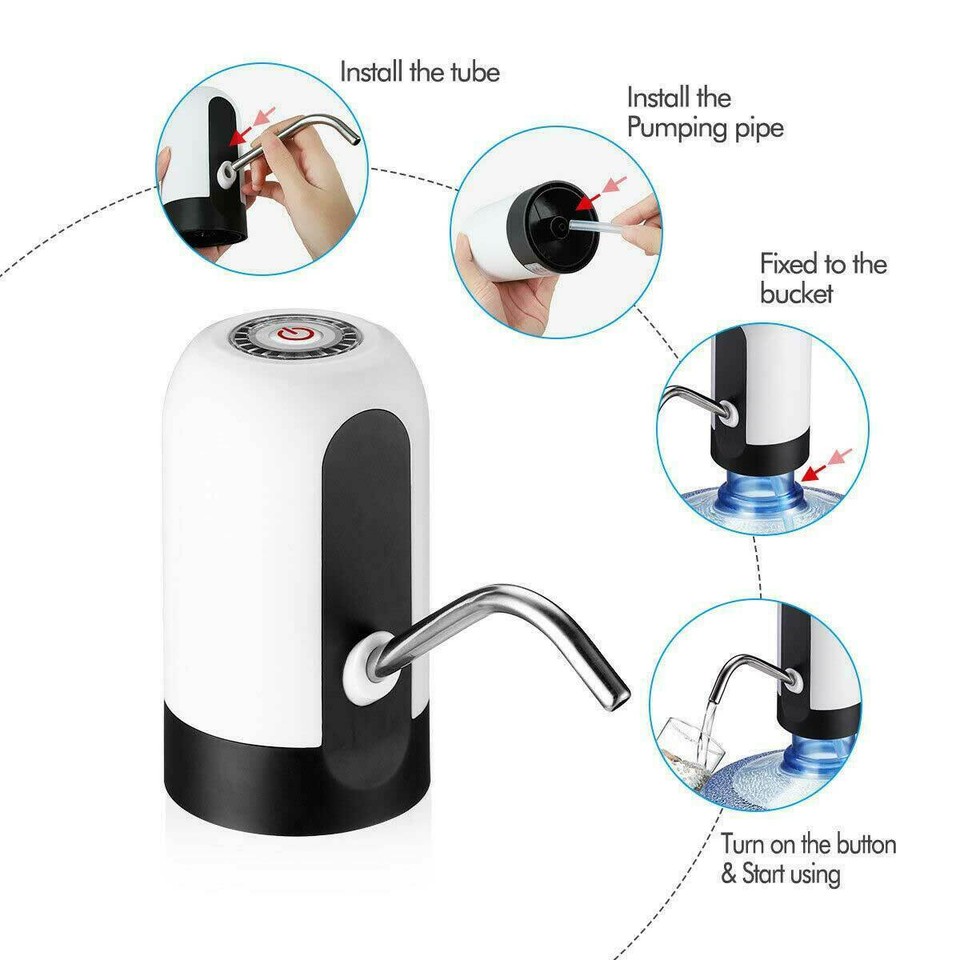 New Automatic Universal Electric Water Dispenser Pump 5 Gallon USB ...