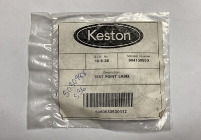 Keston B04100580 TEST POINT LABEL BNIP D30 | eBay UK