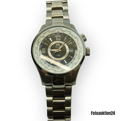 Meister Anker MA Automatik Herren weltzeit armbanduhr