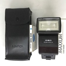 Minolta Maxxum 4000 AF Shoe Mount Flash TTL Manual Variable Power Strobe Light