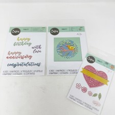 Sizzix Thinlits Love Celebration Cutting Dies Bundle Scrapbooking NEW