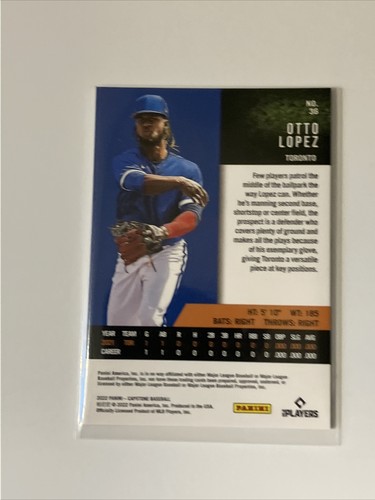 2022 Panini Capstone Otto Lopez Red @ Base #36 / Green prism #36 - Picture 3 of 7