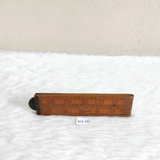 1930s Vintage Drewno Wymiary Składana skala Anglia 0,6m Przedmiot kolekcjonerski WD761