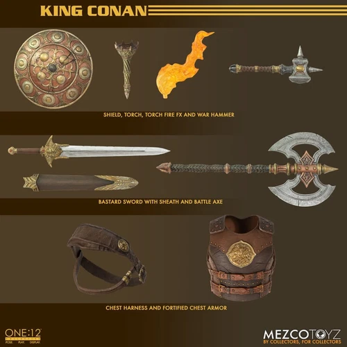NUEVA Figura de Acción Colectiva Mezco Toyz Conan el Rey Bárbaro Conan One:12 - Imagen 2 de 12