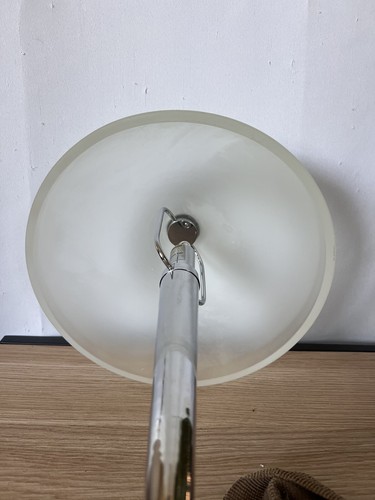 Lampenschirm Chrom matt Art Deco Lampe funktionstüchtig - Bild 5 von 13
