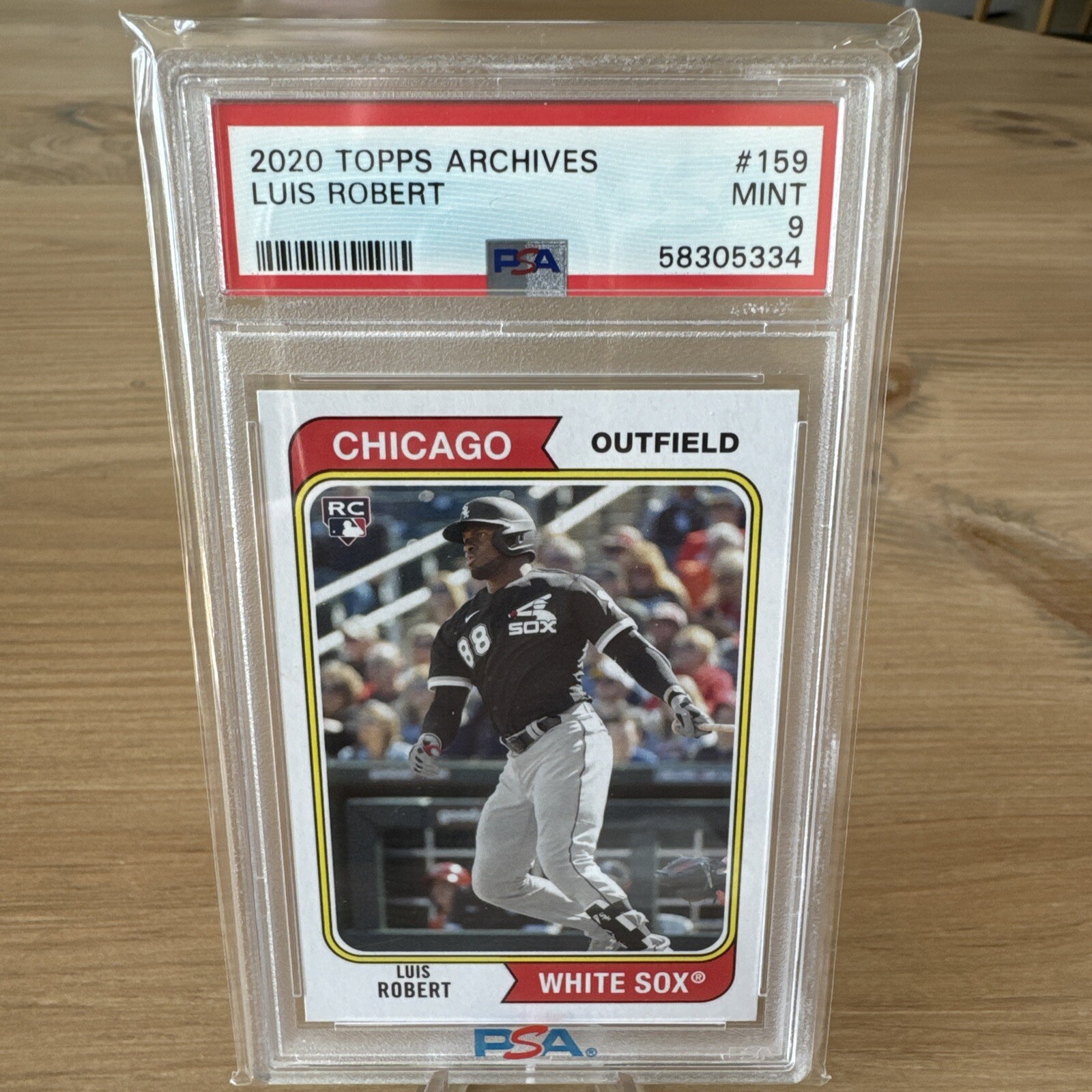 2020 Topps Archives - 1974 Topps #159 Luis Robert (RC) PSA 9