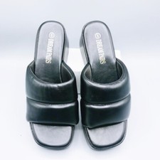 Dream Pairs Slip On Black Platform Slide Comfort Sandals NEW Size 6