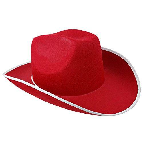 Cowboy Hat Red Adult Unisex Cowgirl 