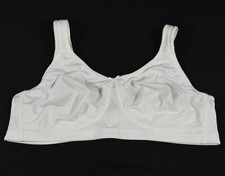 Comfort Choice 27-0832-9 White Breathable Wireless Bra Sz 42B