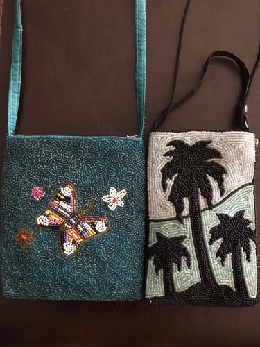 two beaded 1990’s little purses
