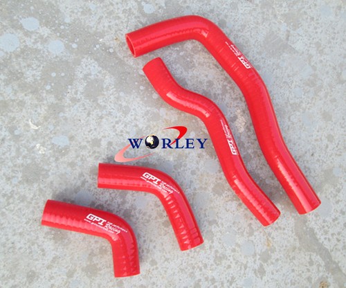 Aluminum Radiator + Blue Silicone Hoses for Honda CRF450X 2005-2016 15 14 13 12 - Foto 9 di 10