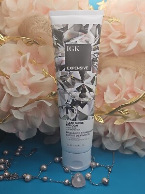 IGK - Expensive Glaze UV Protection High Shine Clear Gloss Top Coat4.2oz~NEW 