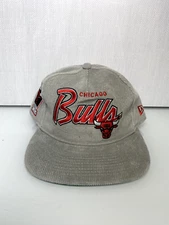 New Era "The Golfer" Cord Chicago Bulls Snapback Hat Grey 60374827 NWT