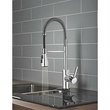 WATERSMITH SEVILLE PULL-OUT SPRAY MONO MIXER KITCHEN TAP CHROME (9863P)
