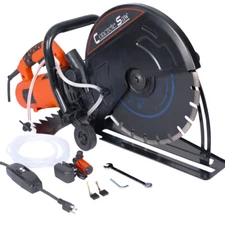 2800W Portable Electric 14" Circular Cut Off Saw Concrete Saw Wet/Dry Cutter
