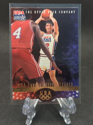 TEAM USA JOHN STOCKTON 1996 UPPER DECK USA #38 JS2 DIE-CUT