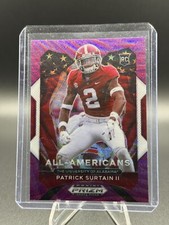2021 Prizm Draft Picks All-American Purple Wave Patrick Surtain II Rookie RC