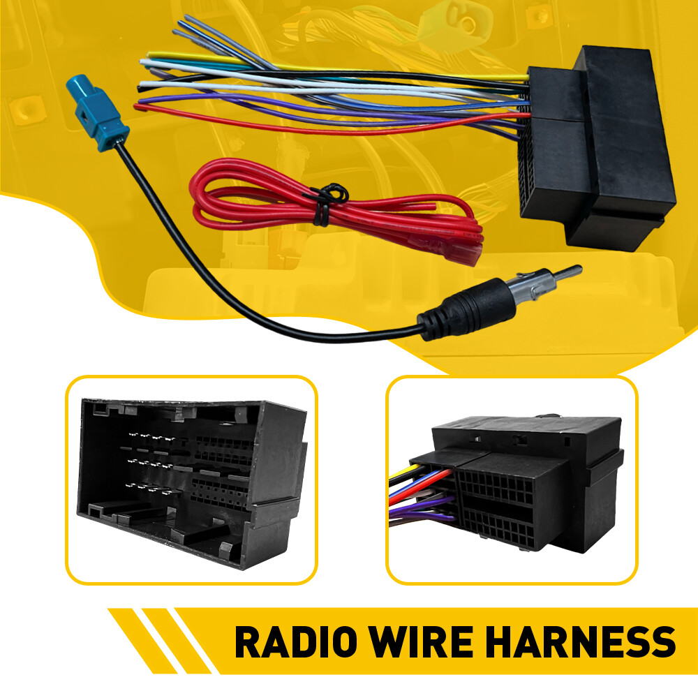 ApplianPar Car Stereo Radio Wire Harness and Antenna Adapter for Ram 1500 2500 3500 2013-2019 for Challenger 2015 2016 2017