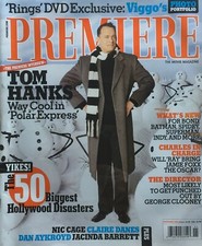 TOM HANKS November 2004 PREMIERE Magazine NIC CAGE CLAIRE DANES JACINDA BARRETT