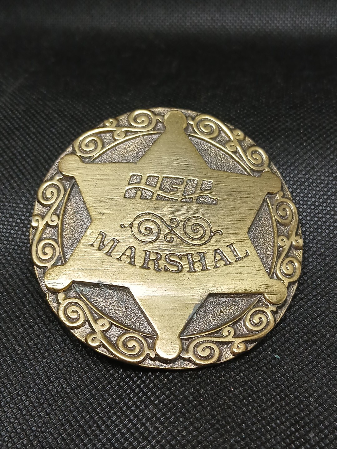 Vintage Heil Marshal Belt Buckle By Cintas Uniform Heavy