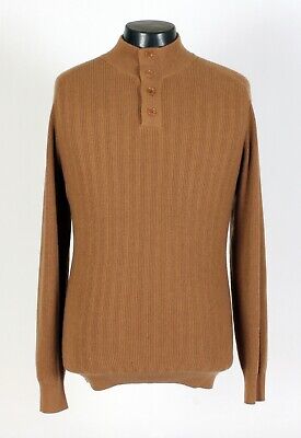 Loro Piana Vicuna Rib Knit Sweater - 56 2XL - New w/ Tags Loro Piana Vicuna Rib Knit Sweater - 56 2XL - New w/ Tags