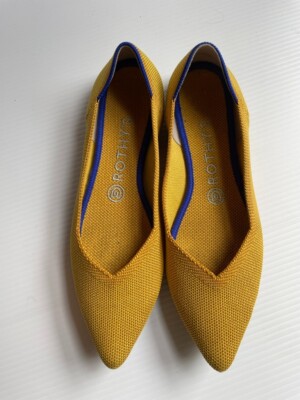 Rothys The Point Flat Marigold Yellow 9 Rothys The Point Slip On Ballet Flats Women main image 4