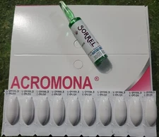 Ovulos Vaginales Acromona PACK 10 UNITS WITH FREE AMP.HAIR LOSS  EXP: 10/2027