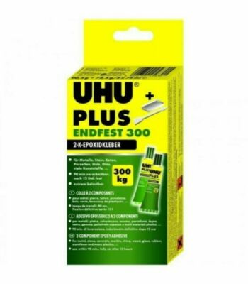 UHU Plus Endfest 300 Leim Komponenten A+B 163 G Nachlass 300 KG / Cmq Universal