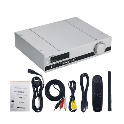BRZHIFI X20 2.0-CH TPA3255 Dual Core HiFi Lossless Audio Power Amplifier 600Wx2