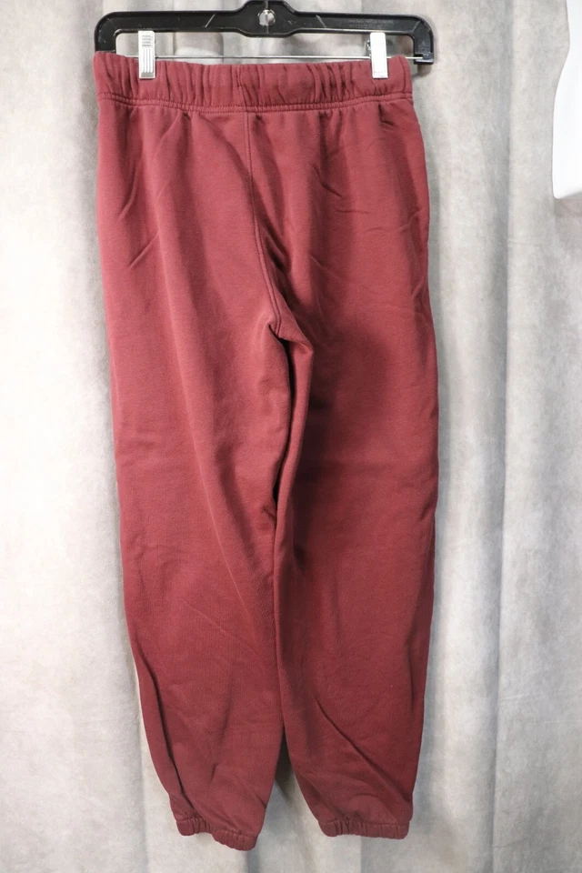 Pantalones deportivos antiguos azul marino jóvenes rojo borgoña elástico con cordón cintura grandes (10-12) Foto 2 de 3