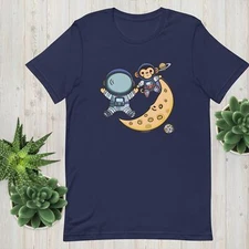 Unisex Astronaut T-Shirt – Cool Retro Space Graphic Tee Gift Idea