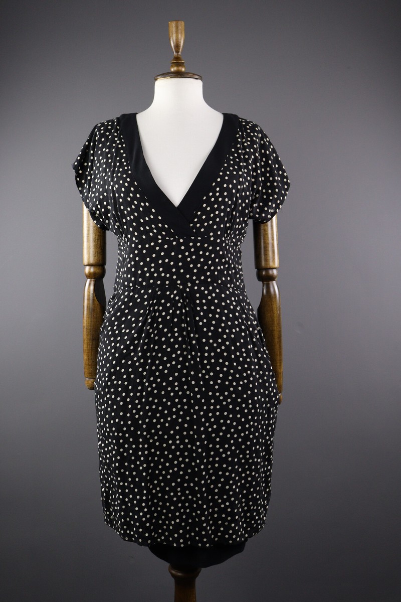 Ladies Kookai Summer Polka Dot Cocktail Casual A-Line Dress Size 42