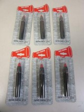 Lot of 6 Red Face Crayons Team Spirit Loyalty Washable Face Paint Sticks