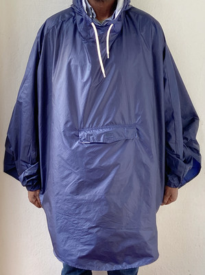 G-Star SP Packable Landoh Rain Cape Waxed Aero Ripstop Imperial Blue L