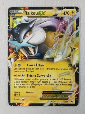Pokemon Karte DE Raikou EX (DEX 38) Dunkle Entdecker [PLAYED] 14.05.26A
