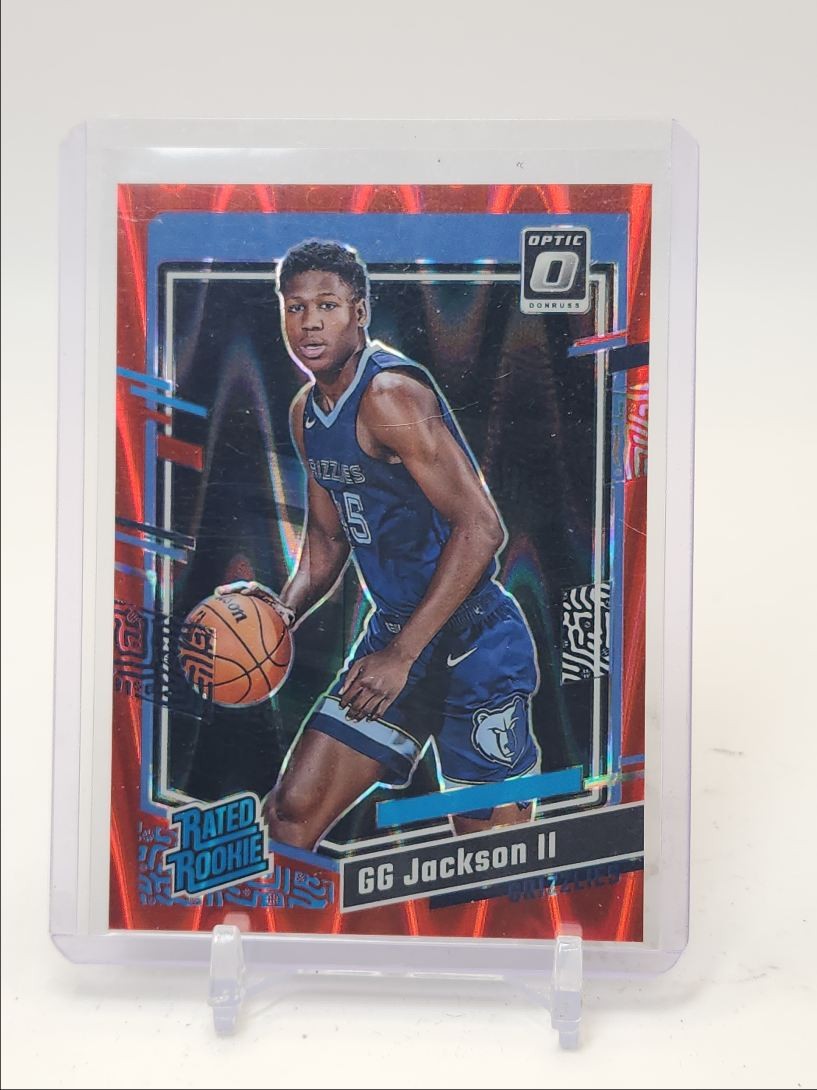 GG JACKSON II 2023-24 DONRUSS OPTIC ROOKIE RED SEISMIC PRIZM RC /130 Q5604