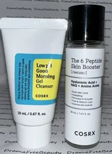 COSRX Low pH Good Morning Gel Cleanser & The 6 Peptide Skin Booster Serum Lot BN