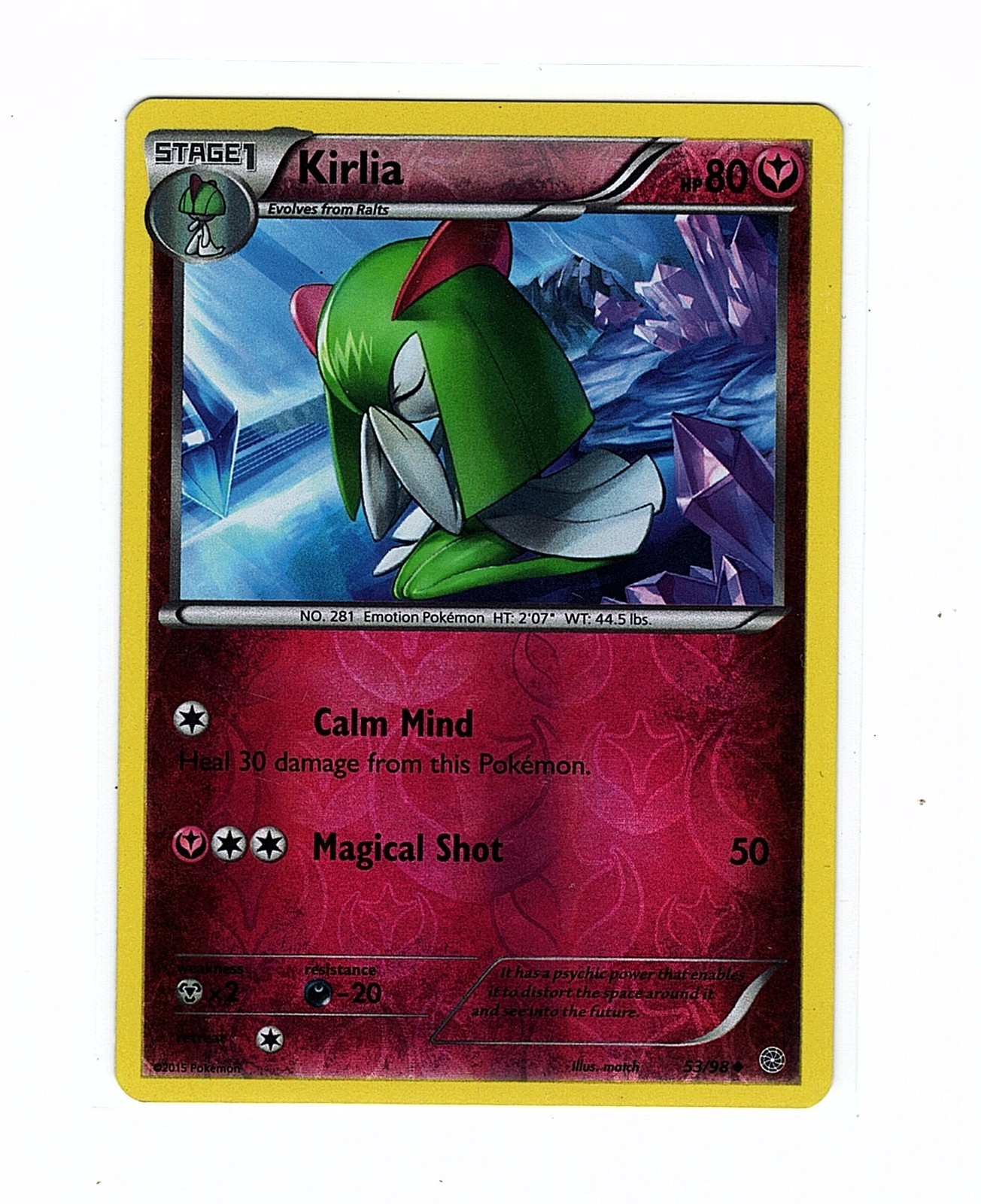 Kirlia 53/98 XY - Ancient Origins Reverse Holo - Pokemon Card