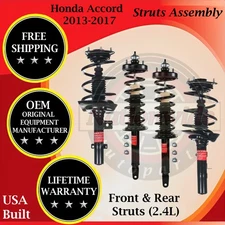 Monroe OEM Front & Rear Struts For 2013-2017 Honda Accord Lifetime Warranty