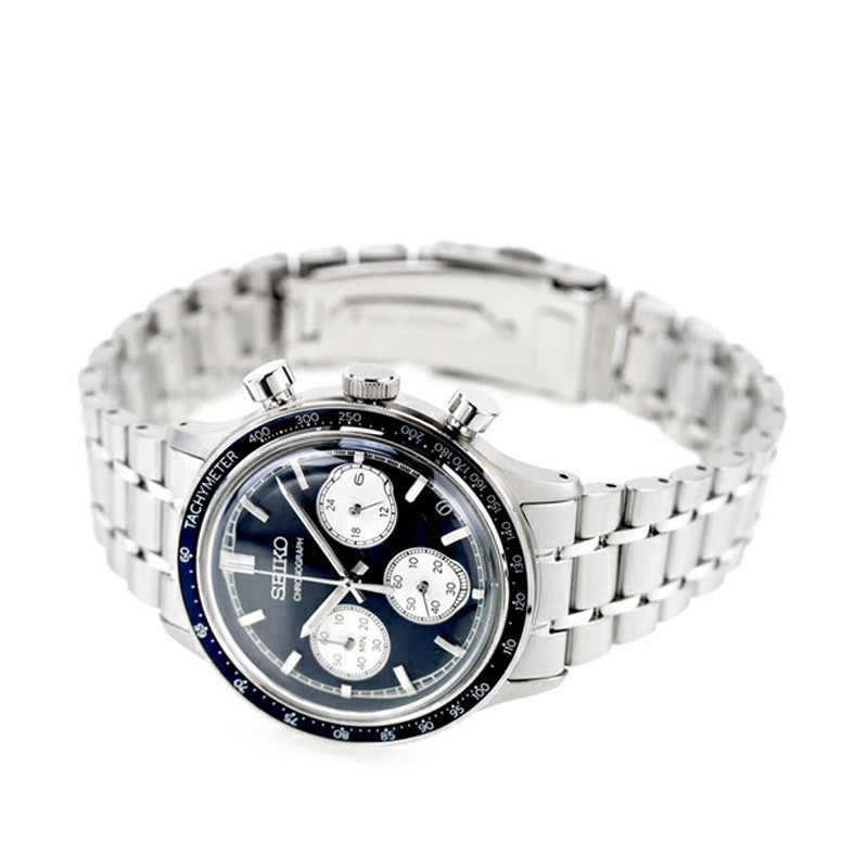 Seiko Selection SBTR053 Blue Dial Chronograph Quartz Stainless