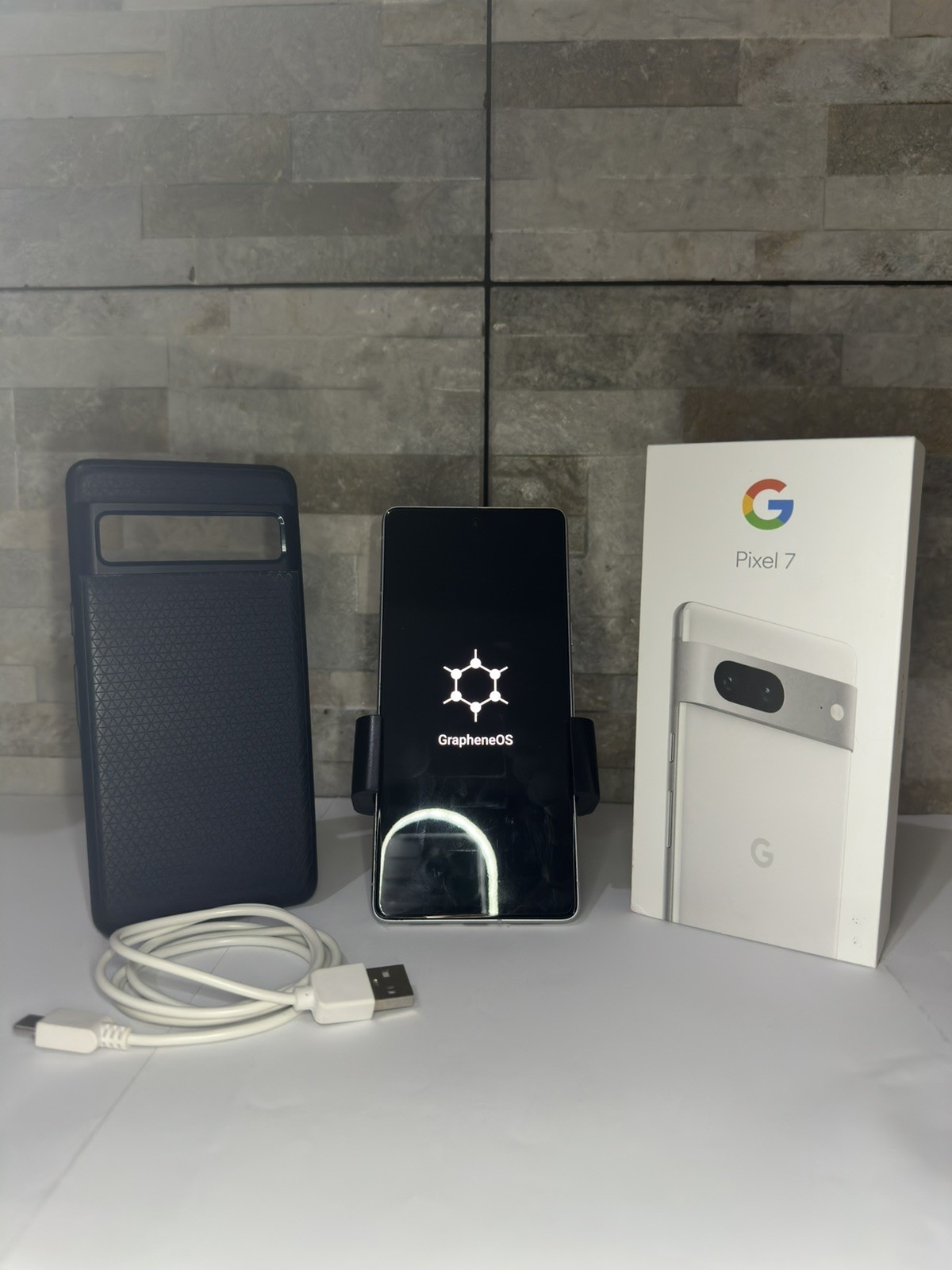 Google Pixel 7 256GB Chalk GrapheneOS DeGoogled | Crypted | Privacy | Perfetto