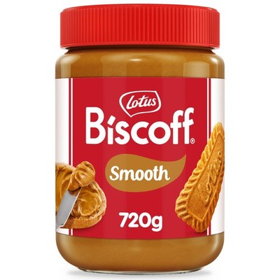 Süßer Brotaufstrich cremiger Karamellkeks Spread, vegan, nussfrei, PET Glas 720g