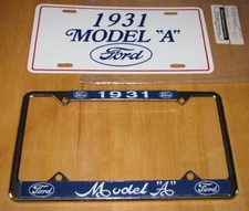 Official 1931 Ford Model A Booster License Frame Plate Official 1931 Ford Model A Booster License Frame Plate
