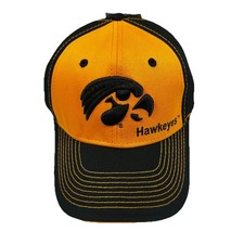 University Of Iowa Hawkeyes Adjustable Hat Cap Men's Yellow Performance Fit New
