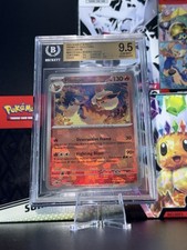 POKEMON TCG SV: PRISMATIC EVOLUTIONS FLAREON 013/131 HOLO RARE MB BGS 9.5