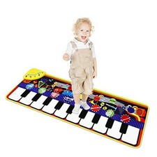 Piano Mat for Kids, Kids Keyboard Play Mats with 8 Instrument Sounds/ 10