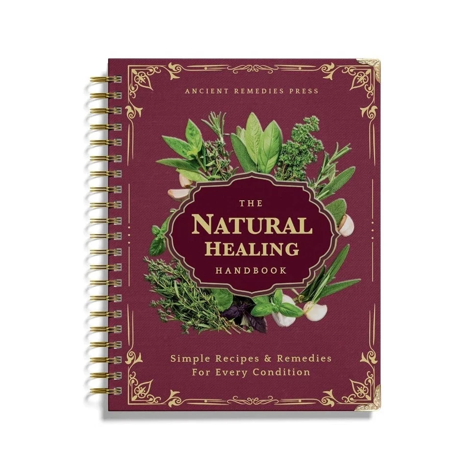 The Natural Healing Handbook, Spiral-Bound Guide for Herbal Remedies and Natural - image 2 of 4