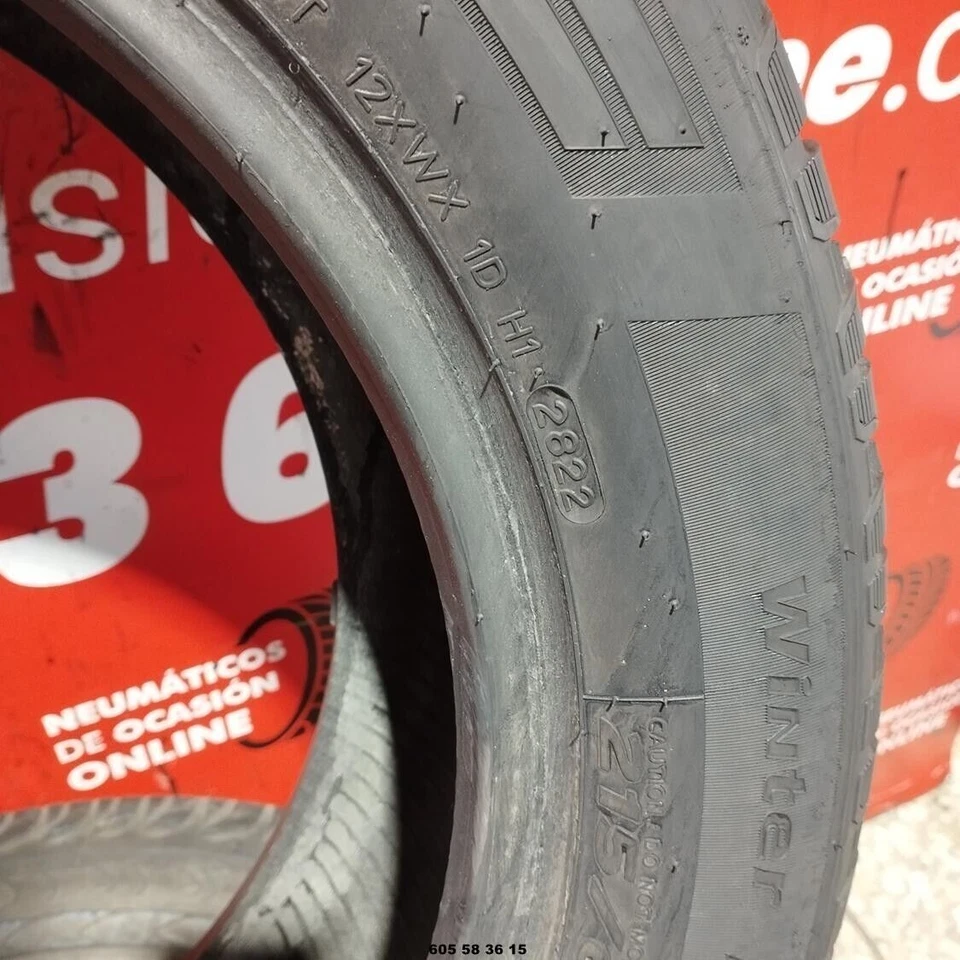 2x 215 60 R17C 109 107T HANKOOK WINTER I CEPT LV 8.0/8.5MM REF. 12877 - Imagen 4 de 4